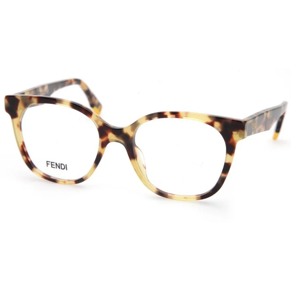 NEW FENDI FE50023I 055 Tortoise EYEGLASSES GLASSES 51-18-145 B46mm Italy